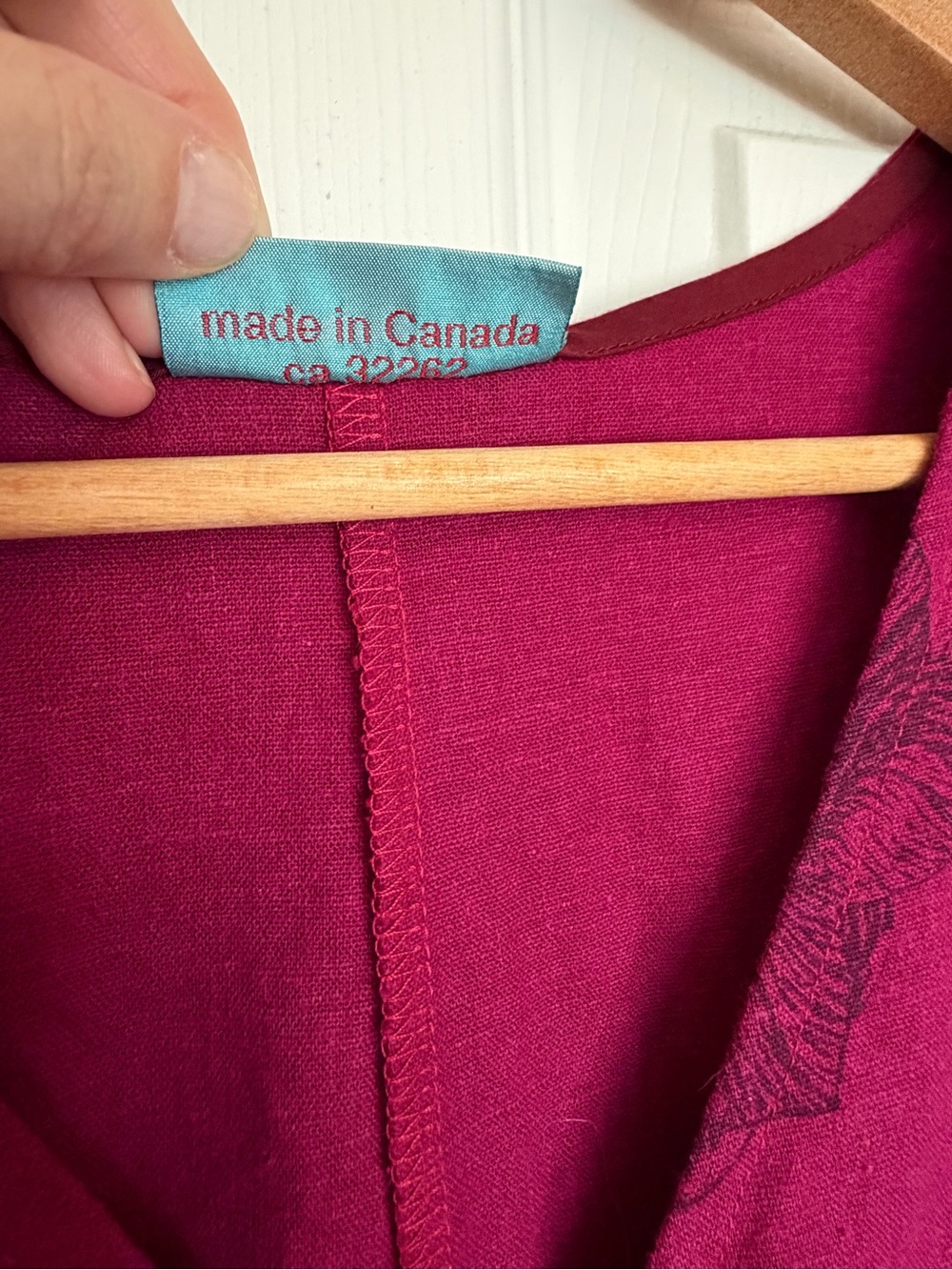 Smoking Lily Fuchsia Pink Linen Dress - Picture 7 of 11